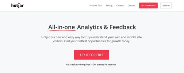 Conversion Optimization Examples HotJar